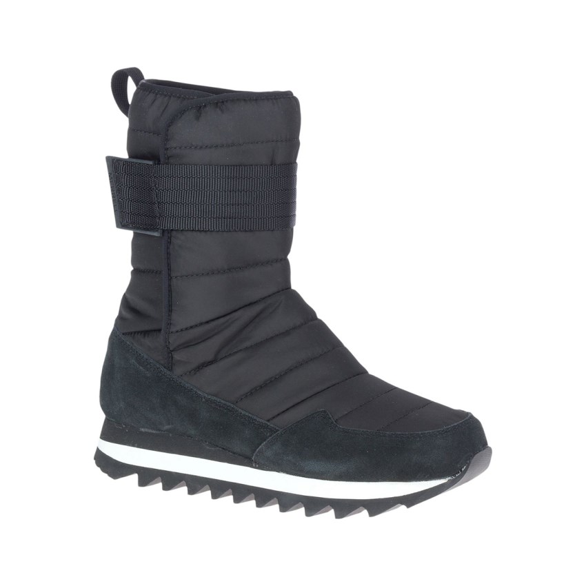 Bottes Merrell Alpine Tall Strap Polar Waterproof Noir Femme | D.H.UGHD